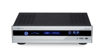 New Cary Audio DMS300a streaming integrated amp, front view, silver finish
